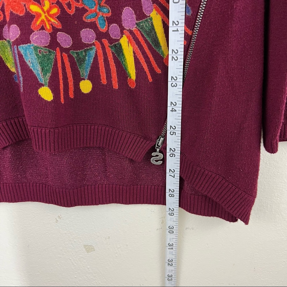 Desigual Eccentric Festive Long Sleeve Sweater Tunic L - Picture 8 of 11